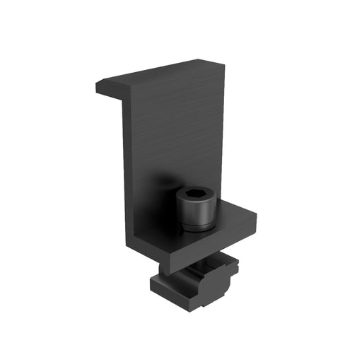 PV-ezRack Module End Clamp,Standard,for Frame Height 32mm(Black Anodized)