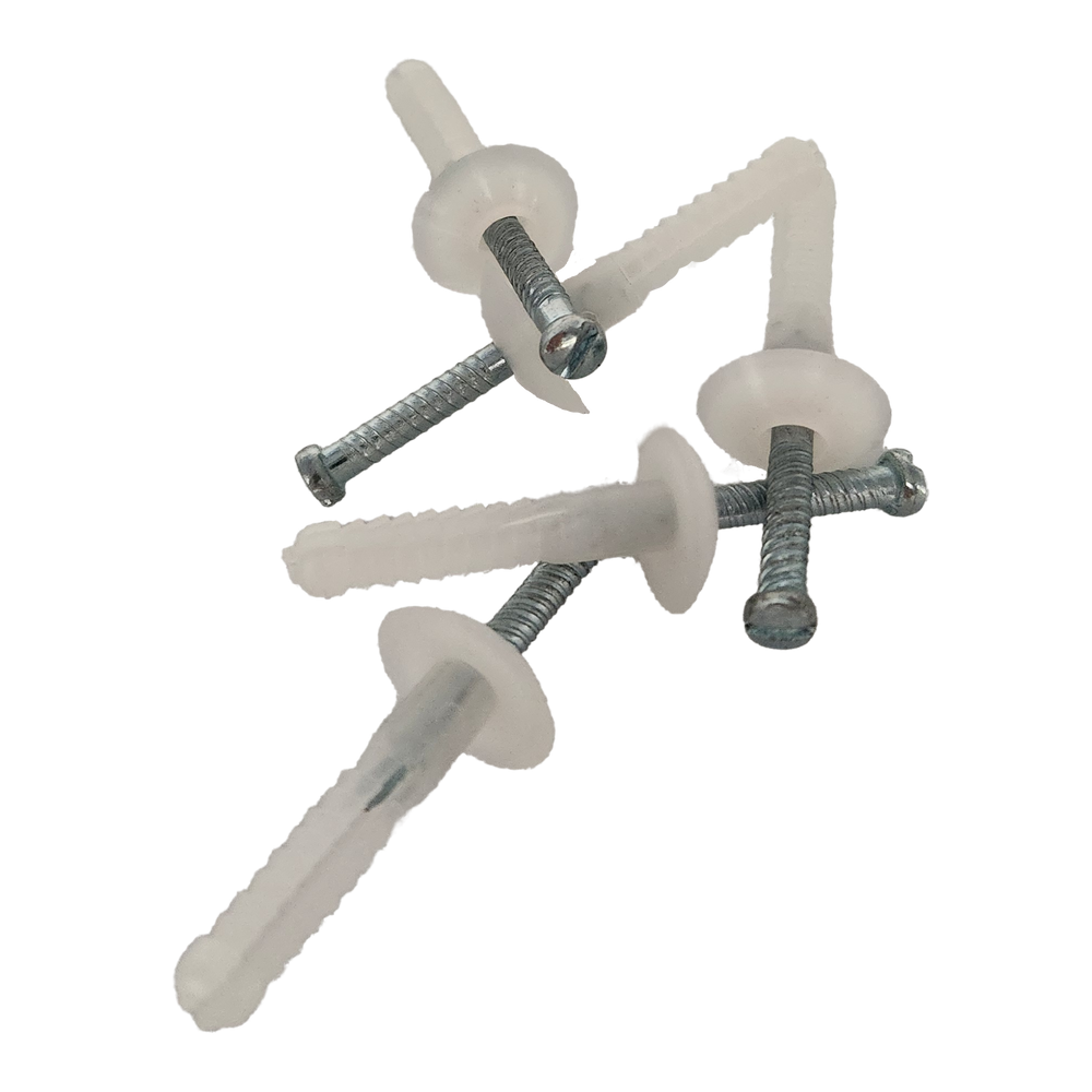 6.5mm X 38mm Mushroom head Nylon Anchor (Jar50)