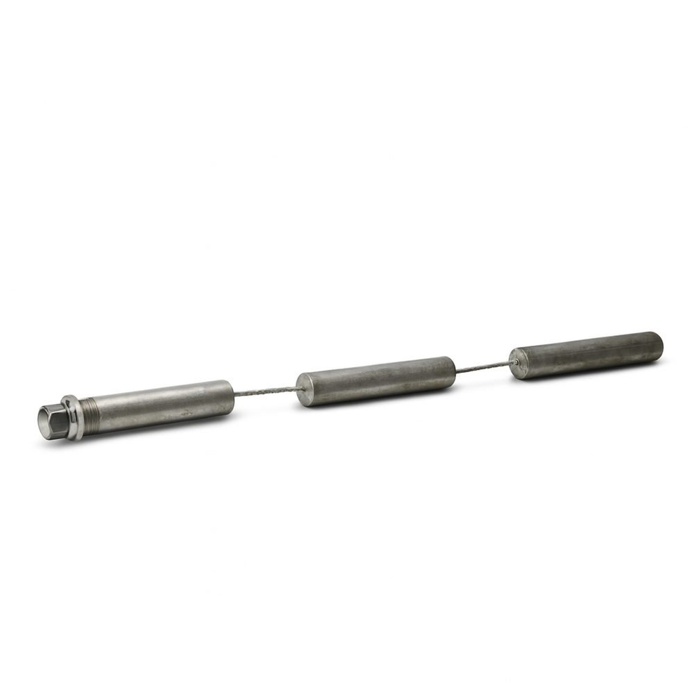 Articulated Magnesium Tank Anode S/S Core 450mm (3X 150mm)
