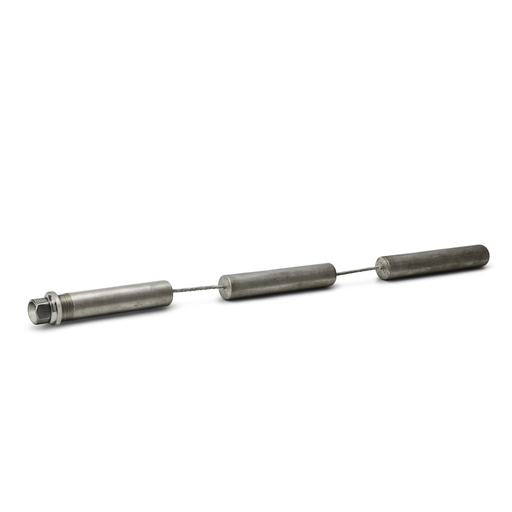 Articulated Magnesium Tank Anode S/S Core 450mm (3X 150mm)
