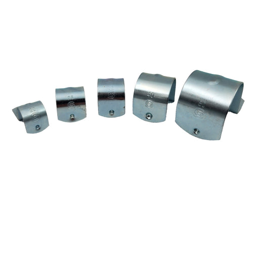 20mm Galvanized Zinc Plated Half Saddle - 100 pack