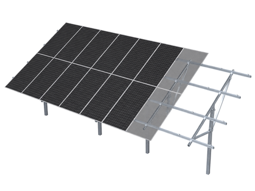 Solar Terrace II 4 Post Ground Mount Kit 20deg 18 Panel