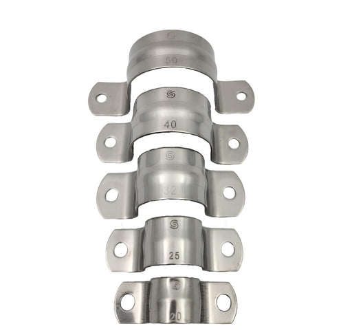 50mm 316 Stainless Steel Full Saddle - 25 pack