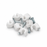 Cable Clip Round 4-7mm Cable White (Jar100)