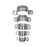 16mm 316 Stainless Steel Full Saddle - 100 pack
