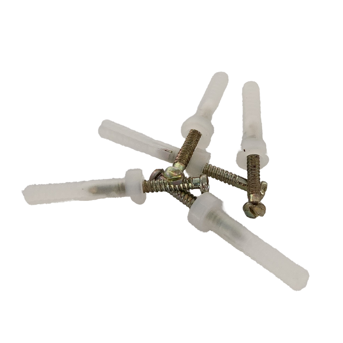 5mm X 25mm Nylon Anchor Round Head Zinc (Each)