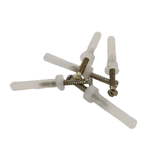 5mm X 25mm Nylon Anchor Round Head Zinc (Each)