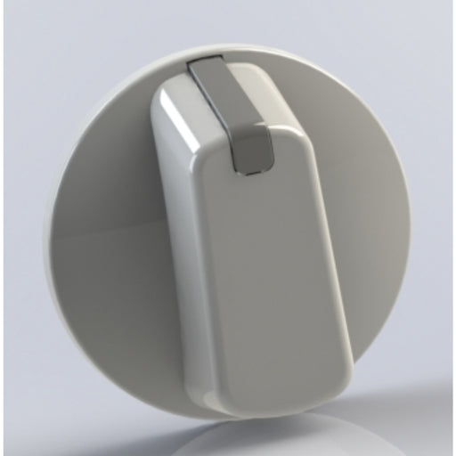 Universal Knob 55mm White 4PKT Includes decal set