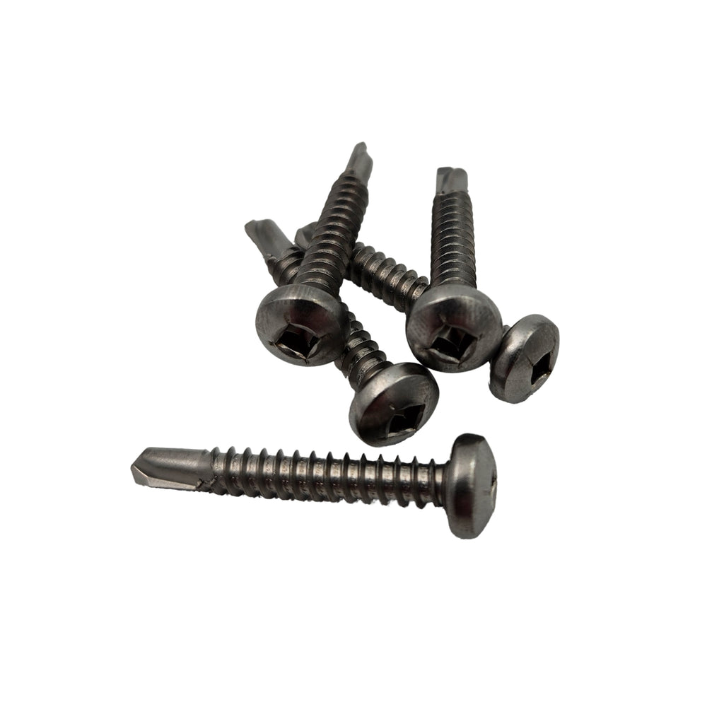 25mm X 10G Tek Screw Square Drive SS (Jar100)
