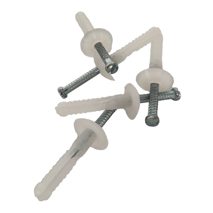 6.5mm X 25mm Mushroom head Nylon Anchor (Jar50)