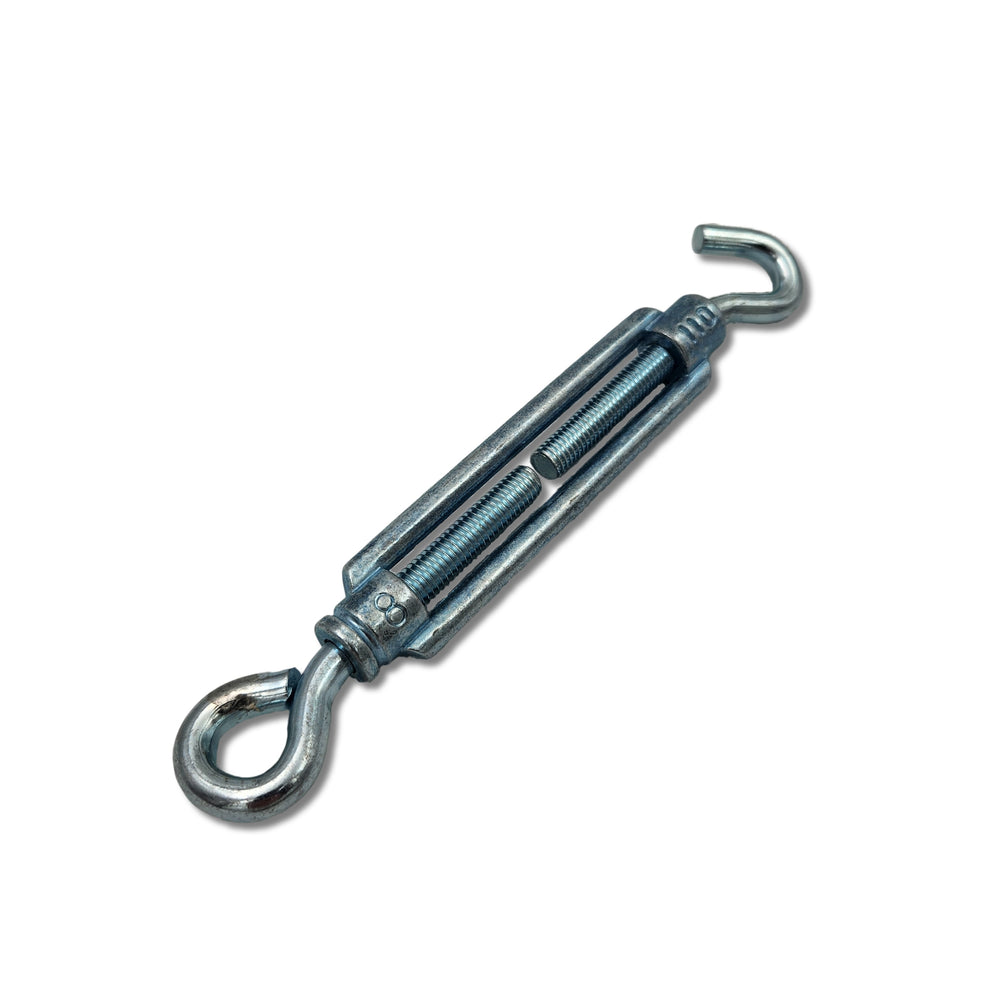 Turnbuckles Hook & Eye 8mm Bright Zinc Plate