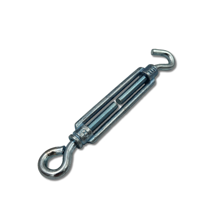 Turnbuckles Hook & Eye 8mm Bright Zinc Plate