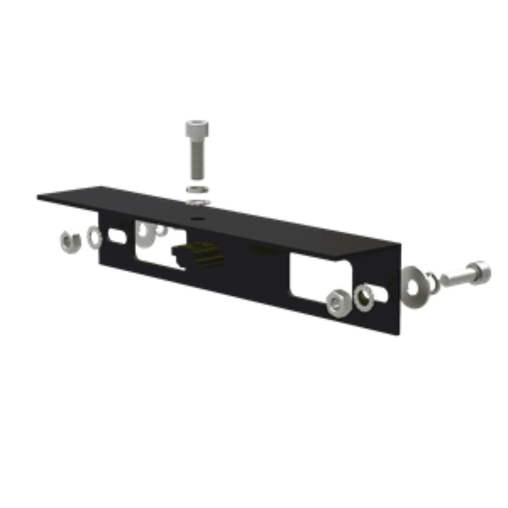 Angle Bracket for Isolator Shade, 260 mm Length, Black Anodized