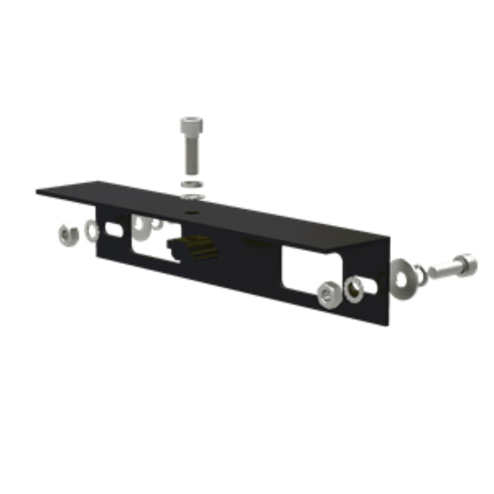 Angle Bracket for Isolator Shade, 260 mm Length, Black Anodized