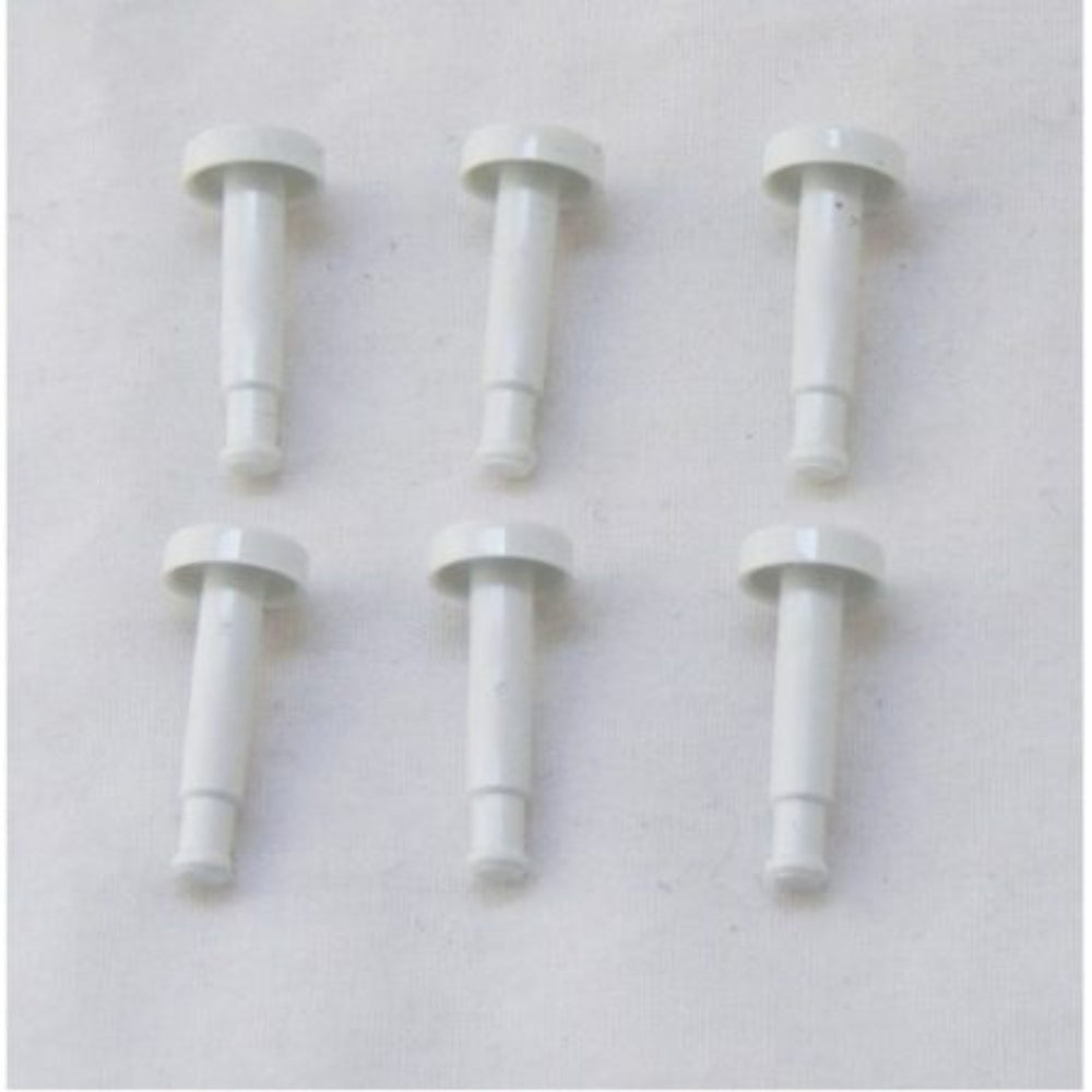 White Clock Button Kit (pkt 6)