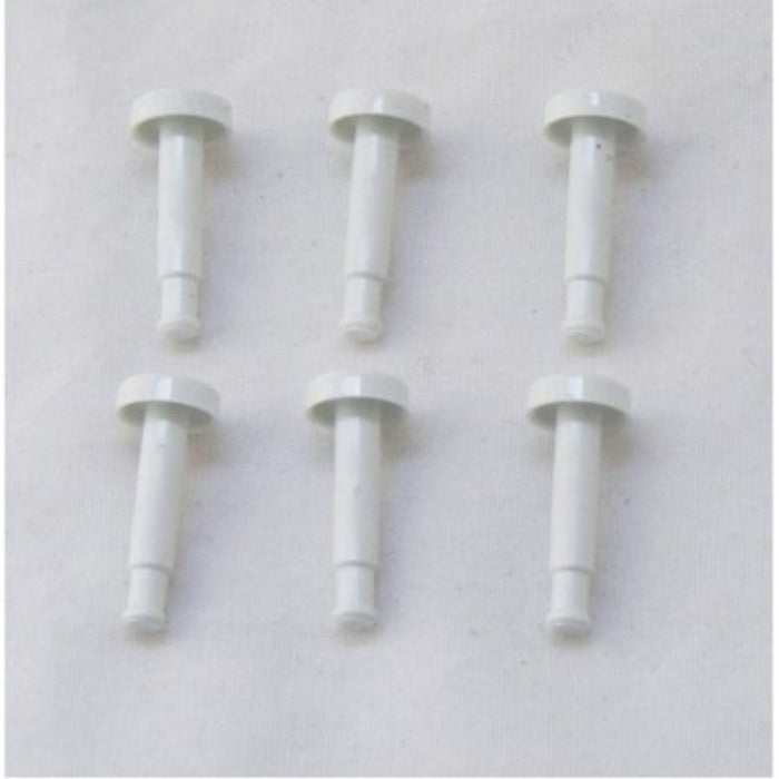 White Clock Button Kit (pkt 6)