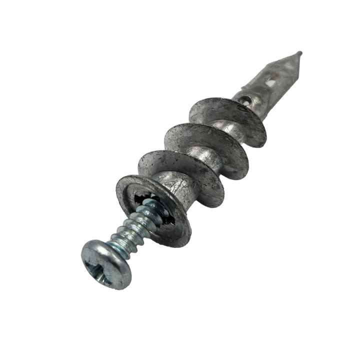 Gib Screw Anchor Die-Cast Zinc c/w 8g Screw (Each)