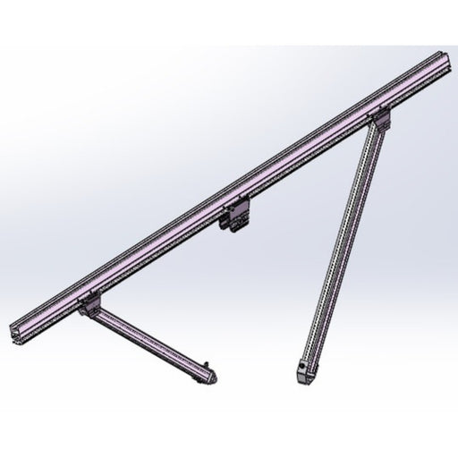 PV-ezRack  SolarTerrace II-A  Double Support (Pre-assembled) adjustable 20° with 3200mm Girder