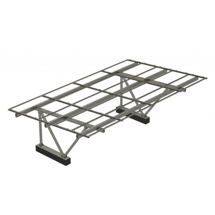 PV-ezShade Kit, 5°, Double-Bay with 72-Cell Panels (20 panels)