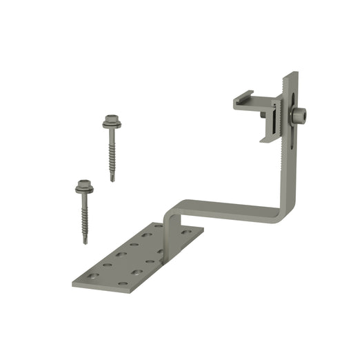 PV-ezRack SolarRoof, Tile Interface with ezClick connection for ECO-Rail, Buildex Wood Screw 6.3×65