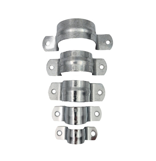 16mm Galvanized Zinc Plated Full Saddle - 100 pack