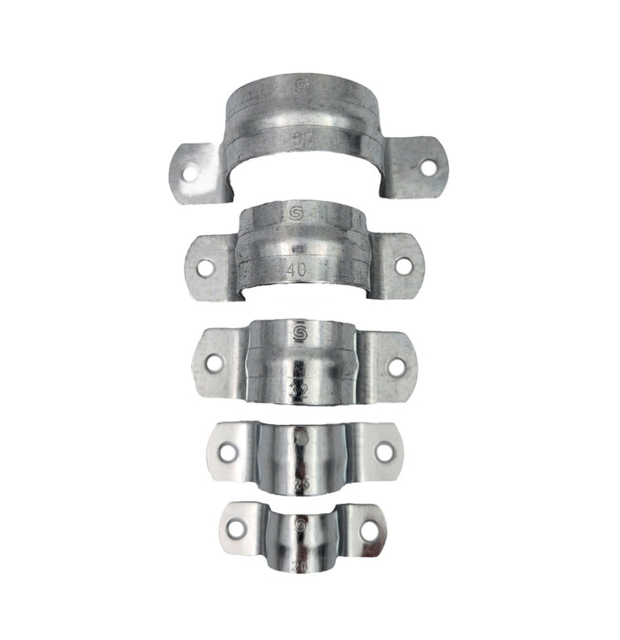 50mm Galvanized Zinc Plated Full Saddle - 25 pack