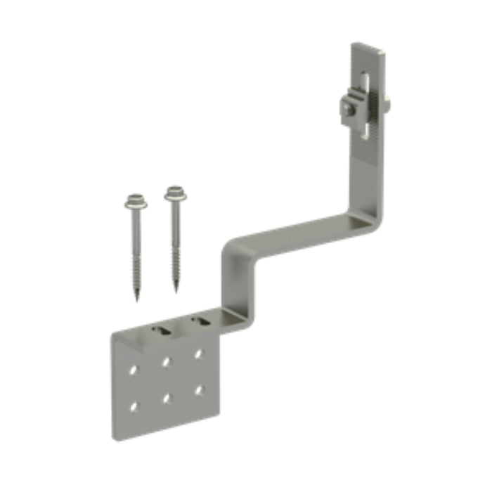 PV-ezRack SolarRoof, Tile Interface, Side Mount, Buildex Wood Screw 6.3×65