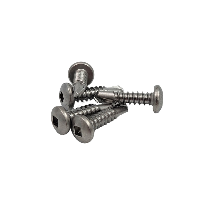 12mm X 10G Tek Screw Square Drive SS (Jar100)