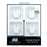 Universal Knob 48mm White 4PKT Includes decal set