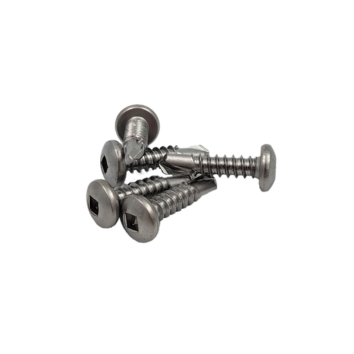 16mm X 10G Tek Screw Square Drive SS (Jar100)