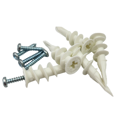 Gib Screw Anchor Plastic c/w 6g Screw (Each)