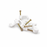 Cable Clip Flat 4mm Twin & Earth White (Jar100)