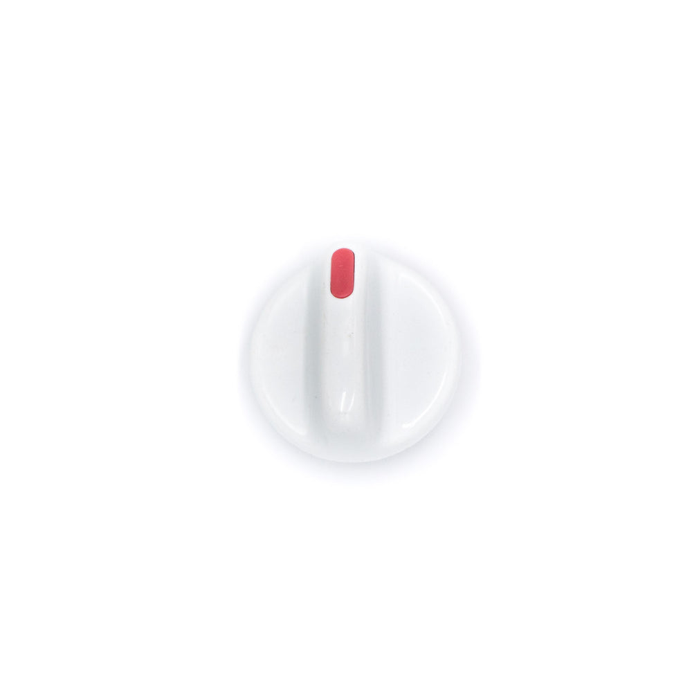 Knob Assembly - White with Coral Insert