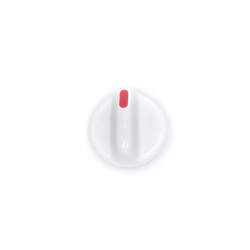 Knob Assembly - White with Coral Insert