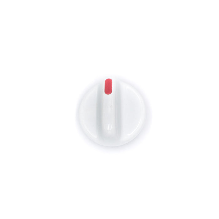 Knob Assembly - White with Coral Insert