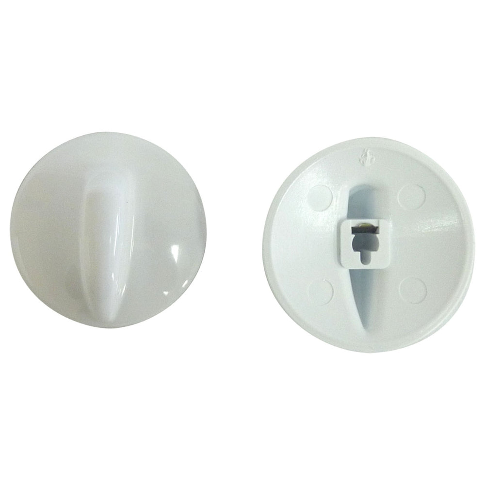 White Short Stem Knob