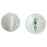 White Short Stem Knob