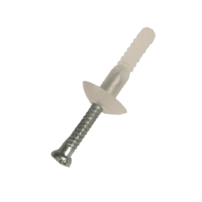 6.5mm X 25mm Mushroom head Nylon Anchor (Jar50)