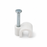Cable Clip Round 4-7mm Cable White (Jar100)