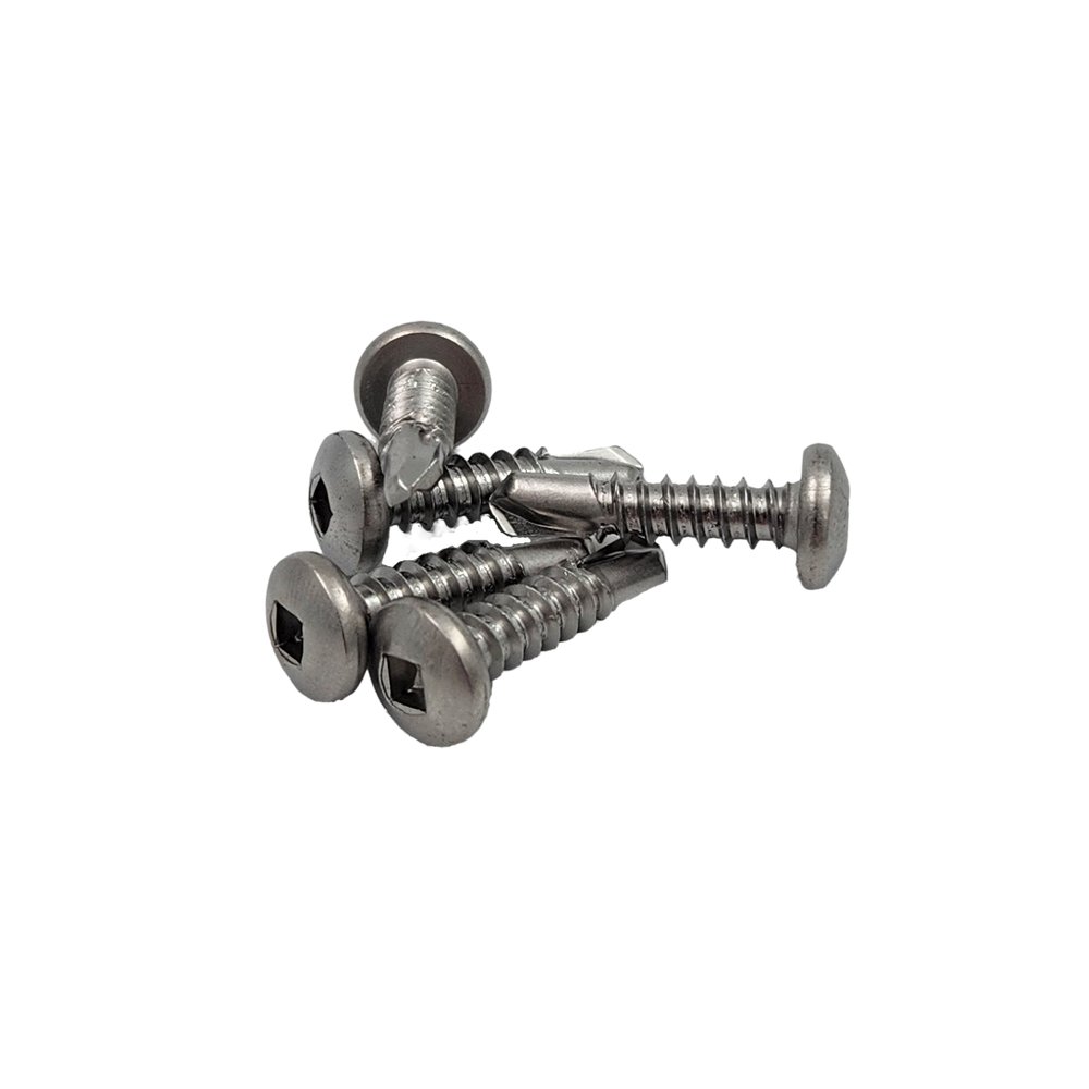 20mm X 10G Tek Screw Square Drive SS (Jar100)