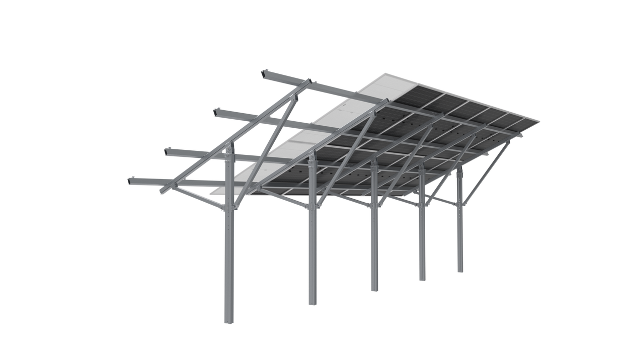 Solar Terrace II 5 Post Ground Mount Kit 20deg 18 Panel