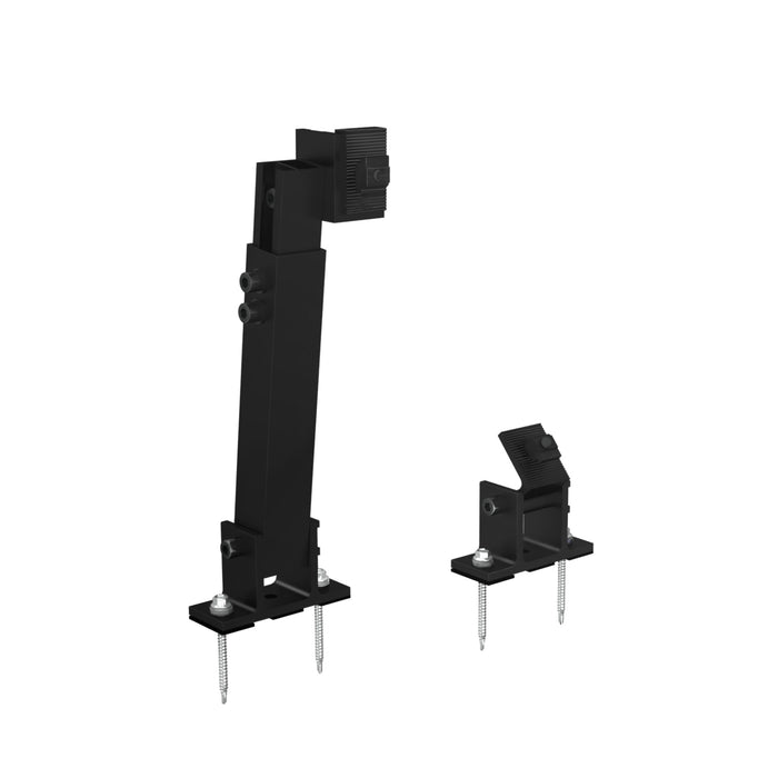 PV-ezRack SolarRoof, Tilt legs, adjustable 10-15 degree, black anodized